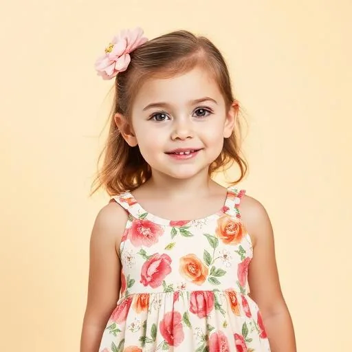 Cute kids floral summer dress